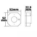 ISOLED D�mper DALI MASTER 4-ADDRESS / PUSH DALI styrbar, hvid