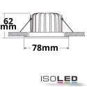 ISOLED wall recessed luminaire SYS-68 MINIAMP rigid IP65, black dimmable