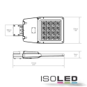 ISOLED Standerlampe STREET LIGHT GR100 firkantet, stdsikker IP66, slv dmpbar