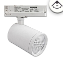 3-phase spot FOCUS FIX 38� swivelling, rotatable, switchable IP20, white 