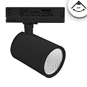 3-phase spot FOCUS FIX 60� swivelling, rotatable, switchable IP20, black 
