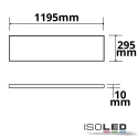ISOLED LED panel HCL LINE 1200 til VDU-arbejdsstation, 45W 4350lm 2700-5700K 120 120 CRI 80-89