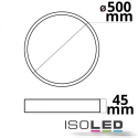 ISOLED Loftlampe PRO 500MM rund, CCT Switch IP20, hvid dmpbar