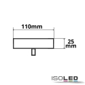 ISOLED canopy INFINITY SQUARE BLACK 1 square