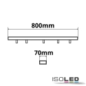ISOLED baldakin INFINITY LONG BLACK 3 3-fold, lang