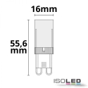 ISOLED plug-in socket lamp 32SMD switchable G9 4W 410lm 3000K 270 CRI 80-89 