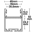 ISOLED monteringsprofil LAMP30