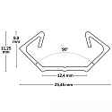 ISOLED corner profile CORNER11N, anodised aluminium