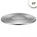 Gulvindbygningslampe ROUND � 55MM 10� stiv, passabel, ekskl. str�mforsyning IP67, s�lv 
