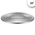 Gulvindbygningslampe ROUND � 55MM 30� stiv, passabel, ekskl. str�mforsyning IP67, s�lv 
