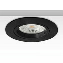 mounting frame GU10/MR16 round, with lamp socket, black