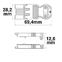 ISOLED tilslutningsstikd�se WIELAND FEMALE GST18I3S S1 ZR1 3-polet