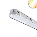Fugtt�t armatur POWERSWITCH EMERGENCY - 120CM til VDU-arbejdsstation, CCT Switch, multipower, med n�dlysmodul IP65, hvid 
