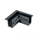 corner connector CORNER 90� HORIZONTAL - TRACK48 DRYWALL isolated, mechanical, horizontal, black