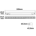 ISOLED Skinne spot GRID LINE+ 32CM - TRACK48 (DALI) stiv, DALI styrbar, magnetisk montering IP20, sort d�mpbar