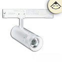3-faset spot 24W - 20�-55� (DALI) stiv, DALI styrbar, fokuserbar IP20, d�mpbar