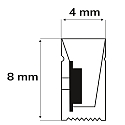 ISOLED Fuldt silikoniseret LED-strip NEON930 B04H08 2-polet