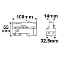 ISOLED 3-faset adapter SURFACE (DALI) DALI styrbar, universal