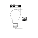 ISOLED LED lyskilde p�re form A60 CL - EFFICIENCY 215LM/W omskiftelig A60 klar E27 4W 108-840lm 3000K 360� CRI 90-100