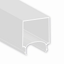 tilbeh�r profil d�ksel COVER63 OPAL+ U-SHAPE (LAMP30 V1 + V2), opal 200cm