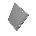 Endkappe EC115 (LAMP40) s�t med 2, med d�ksel, s�lv