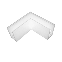 hj�rnestik TRACK48 SURFACE isoleret, mekanisk, vandret, hvid