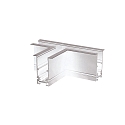 T-forbindelse CORNER 90� HORIZONTAL - TRACK48 RECESSED isoleret, mekanisk, vandret, hvid