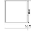 ISOLED monteringsramme FRAME 625 IP42, hvid 