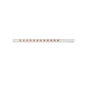 ISOLED Skinne Gitterlampe TRACK48 LINE+ MINI ON-OFF 34CM omskiftelig, prismatisk IP20, sort 