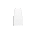 Endkappe TRACK48 (H50) med d�ksel, hvid