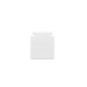 Endkappe TRACK48 FLAT H25 2 stk., med d�ksel, hvid