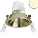 Indbygget spotlys BACK68 svingbar IP20, messing d�mpbar
