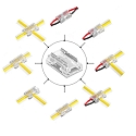 ISOLED connector MULTI K3-208, clear