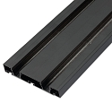 Gardineprofil CURTAIN 10 DOUBLE 1-fold, sort