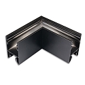 L-tilslutning HALON 1-fold, sort