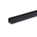 Gardineprofil CURTAIN 10 ONE FLAT 1-fold, sort