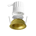 ISOLED Indbygget spotlys BACK32 rund, g� tilbage IP20, guld d�mpbar