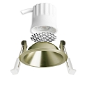 ISOLED Indbygget spotlys BACK45 rund, g� tilbage IP20, messing d�mpbar