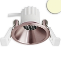 Indbygget spotlys BACK45 rund, g� tilbage IP20, rosa guld d�mpbar