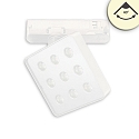 3-faset spot MATRIX svingbar, drejelig IP20, hvid d�mpbar