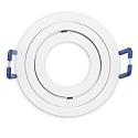 mounting frame MR11/GU10 MINI SPOT round, swivelling, white