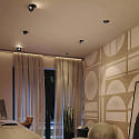 ISOLED recessed luminaire SPHERE swivelling, rotatable IP54, gold, black dimmable 10W 500lm 2700K CRI 90-100