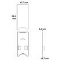 ISOLED Endkappe EC 120 HALON 2 stk., med d�ksel, sort