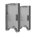 Endkappe EC 119 HALON 2 stk., med d�ksel, s�lv