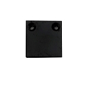 Endkappe EC 132 CURTAIN 10 ONE FLAT 2 stk., sort