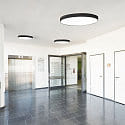 ISOLED ceiling luminaire DN600 IP44, black dimmable