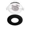 ISOLED Indbygget spotlys VARIO-68 IP65, sort 