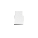 Endkappe TRACK48 FLAT H25 2 stk., med d�ksel, hvid