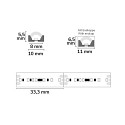 ISOLED Fuldt silikoniseret LED-strip FW1903S SPI FLEXTUBE 6LED/IC hvid