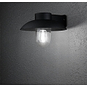 Udend�rs wall luminaire MANI E27 IP44, sort, gennemsigtig